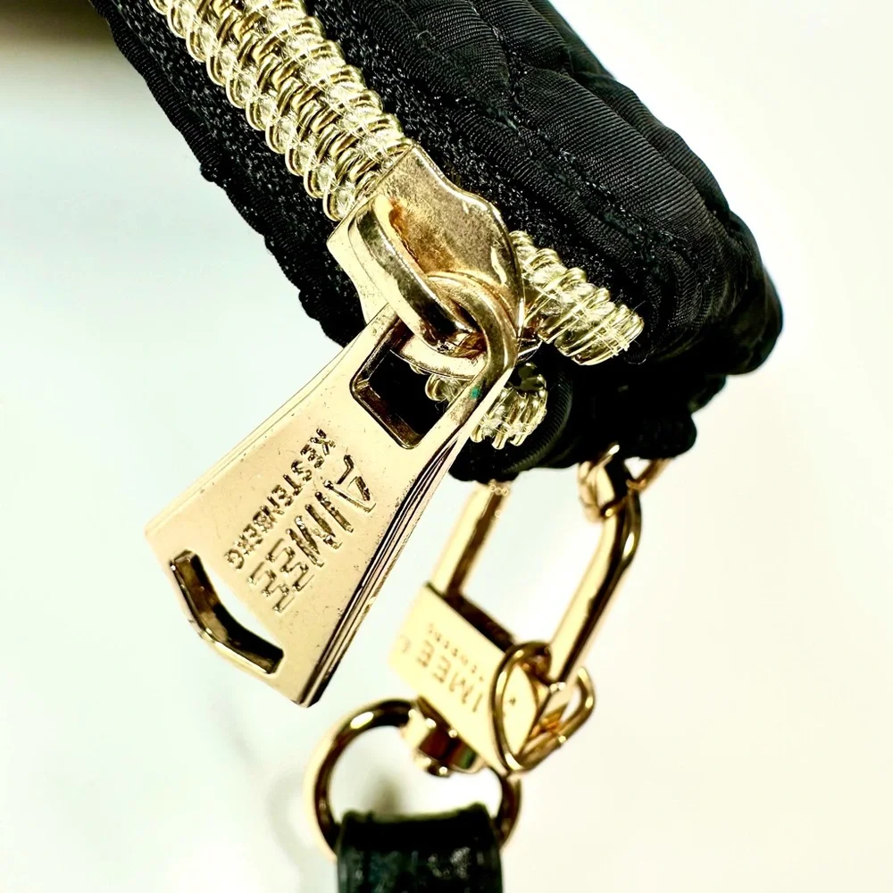 Aimee Kestenberg cosmetic,amenity quilted Black bag